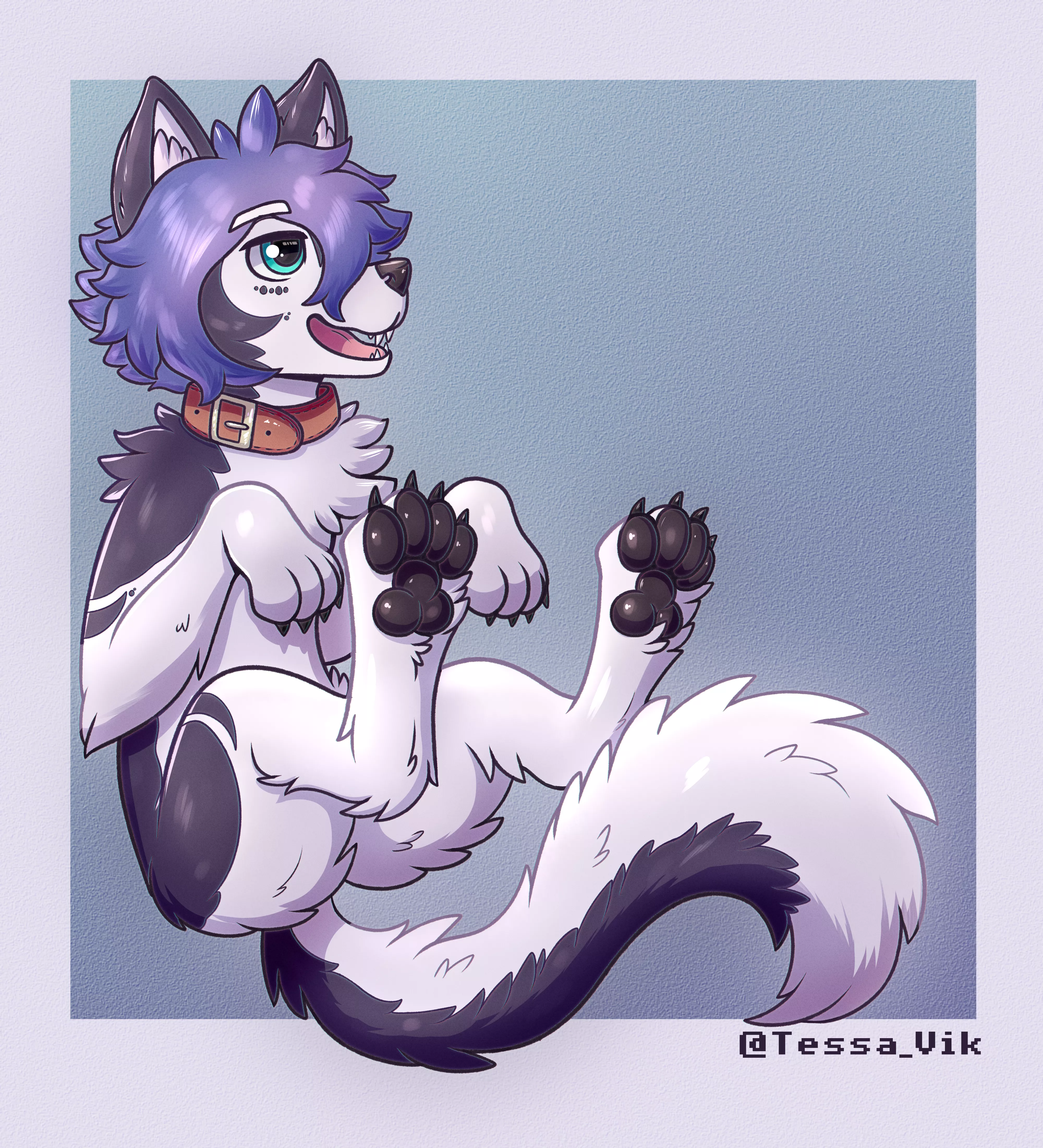 The last drawing I made of my fursona, I hope you find it beautiful :3