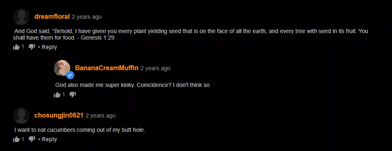 Things get biblical when cucumbers are used as toys.