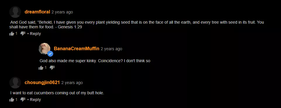 Things get biblical when cucumbers are used as toys.