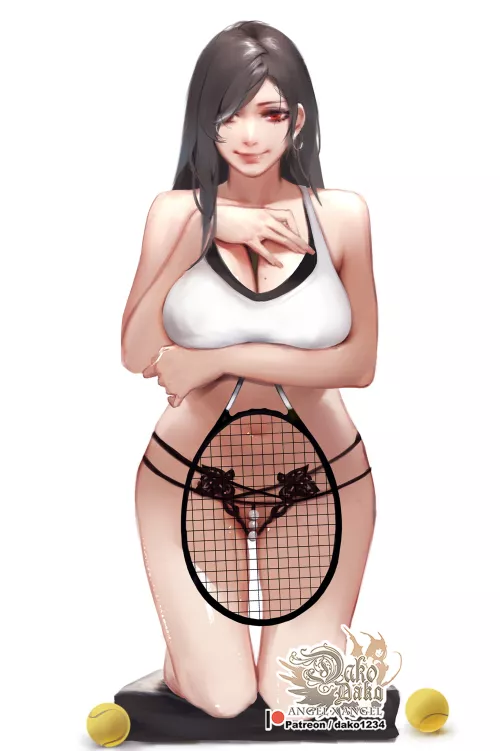 Tifa Playing Tennis (hu dako )