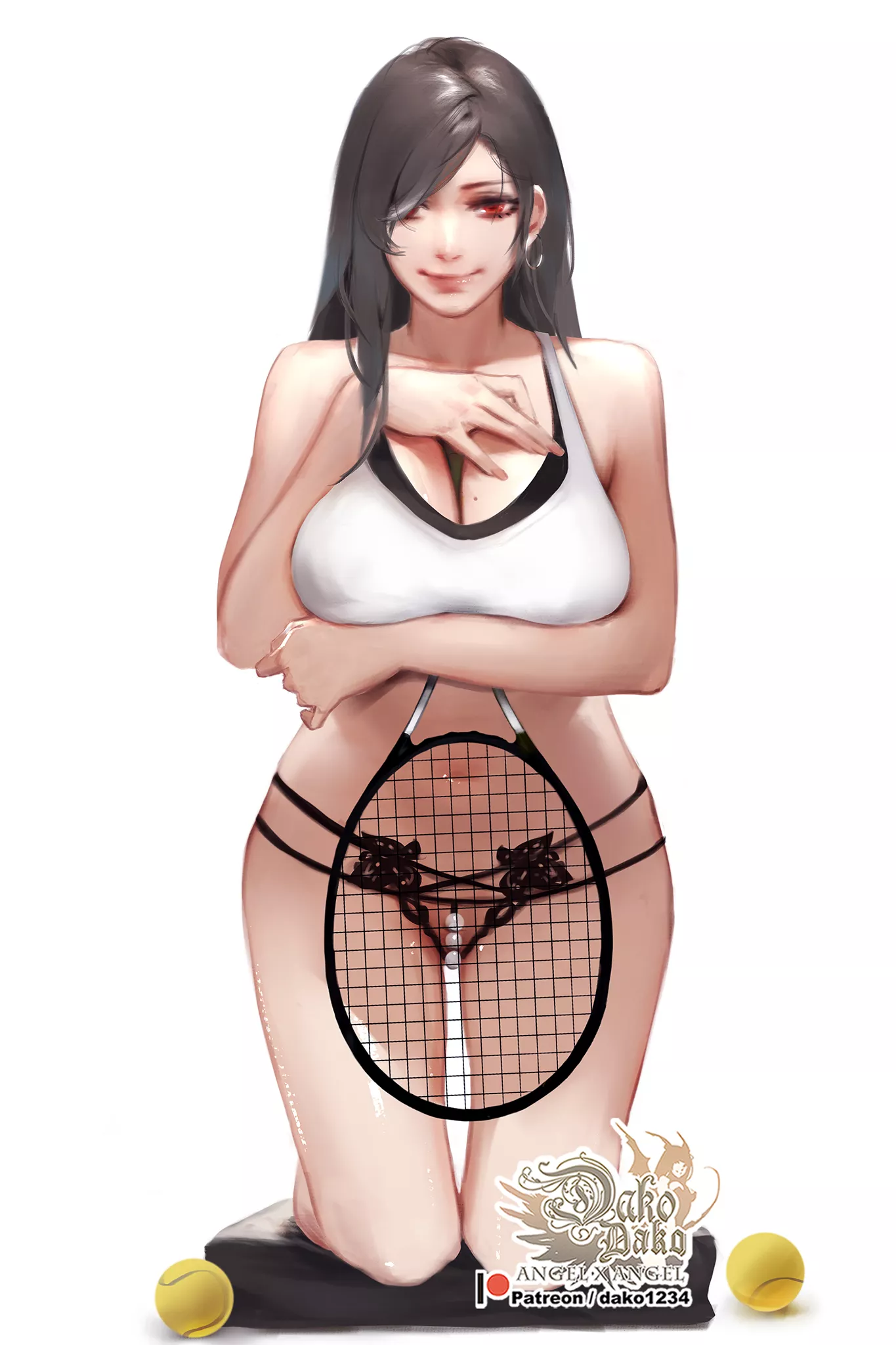Tifa Playing Tennis (hu dako )