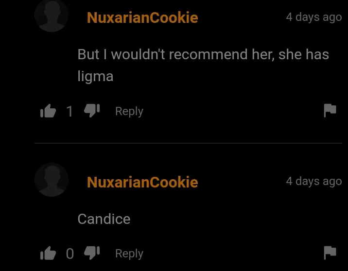 Who is ligma and what is candice