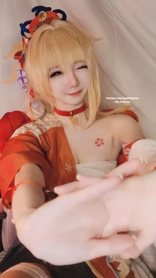 Yoimiya from Genshin Impact by Sally Dorasnow