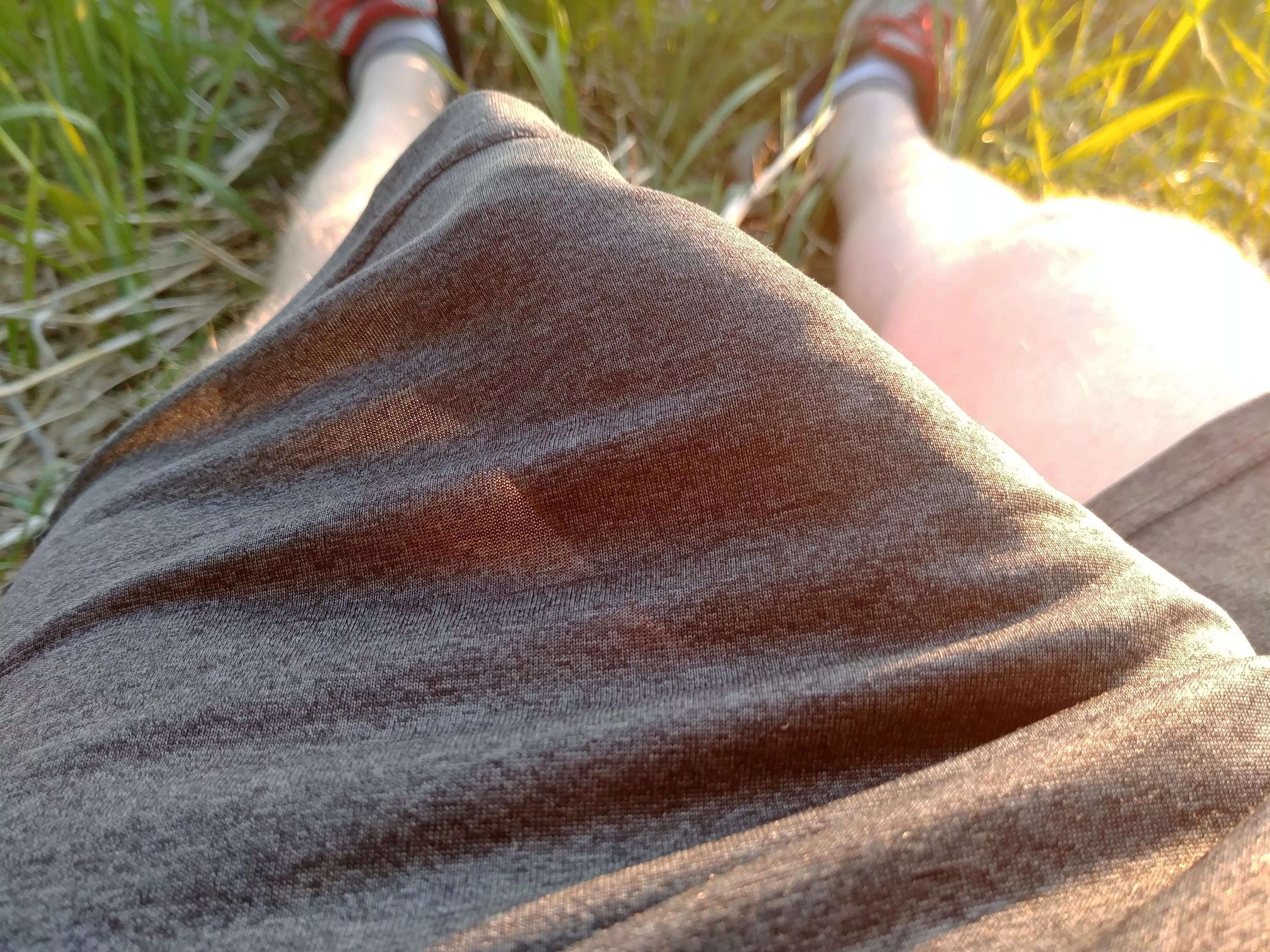 Did not know these went quite so see-through in the sun. 😳