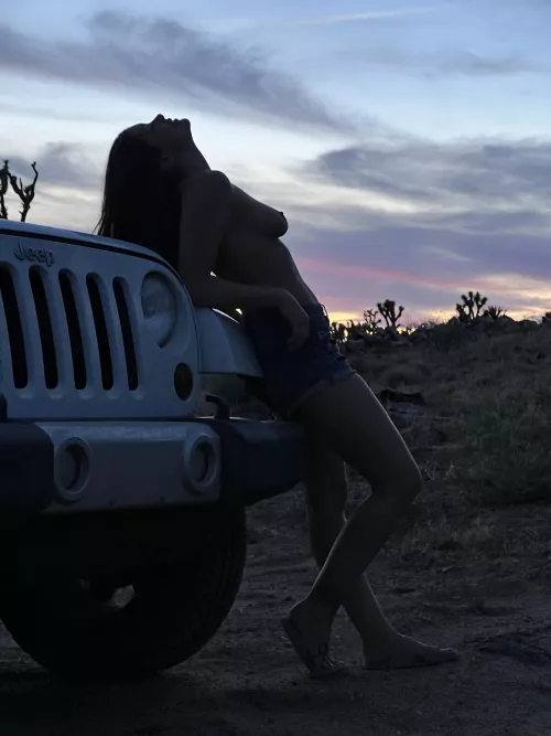 Enjoying the sunset 🧡