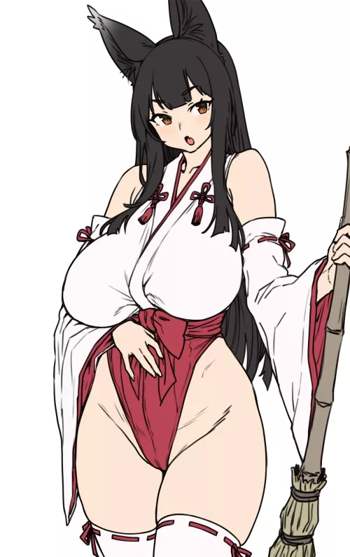 Highleg Leotard Shrine Maiden (Houtengeki) [Original]