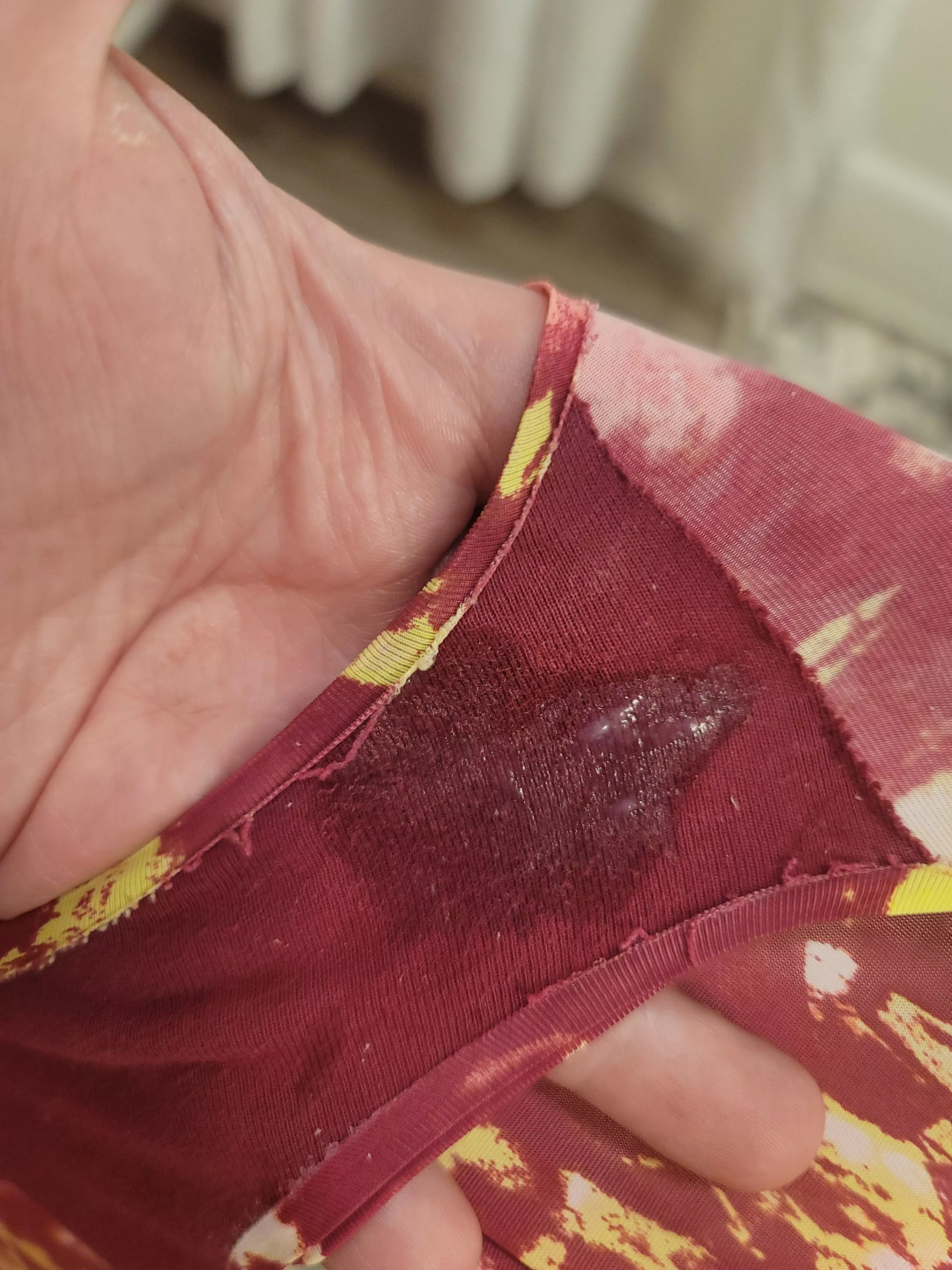 I love being 2 hours in on a wear and my panties already looking like this 😍