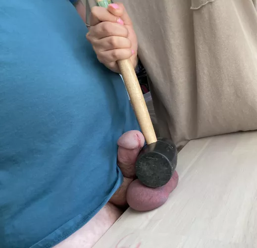 Is it time to finish off his balls once and for all?