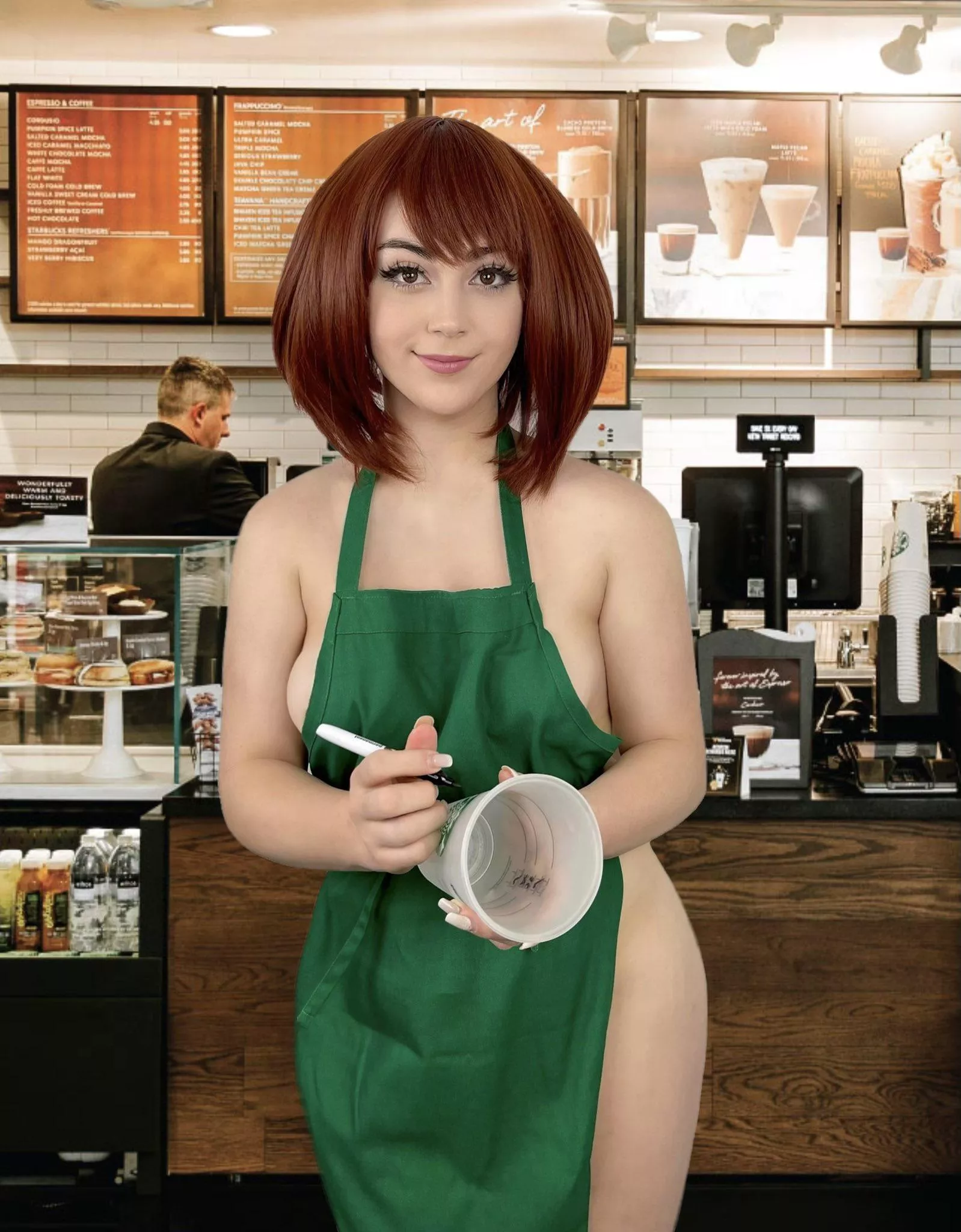 Ochaco Barista Cosplay (Buttercupcosplay)