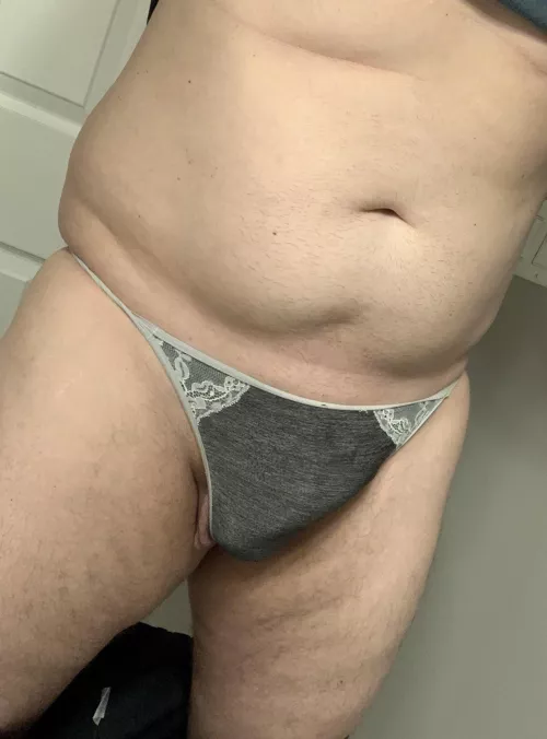 Sexy panties from a sexy friend. Feel so good…