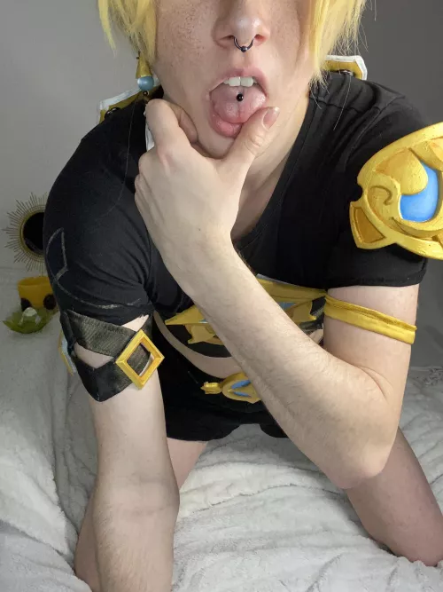 Traveler (genshin impact) by lu-miinous-kun. Do you play genshin?✨💛