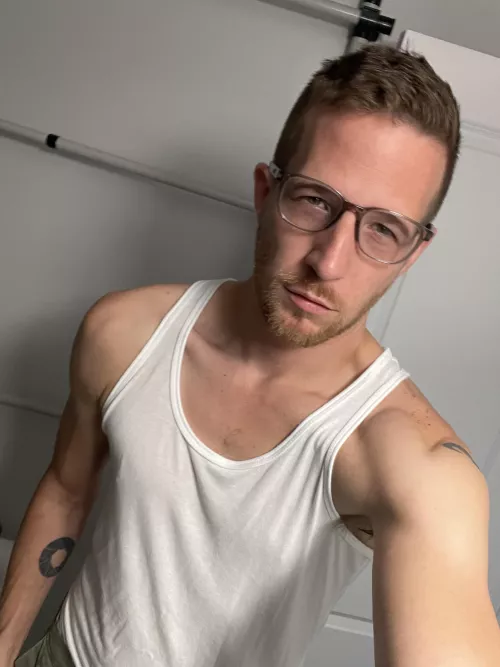 Trying not to look like my Dad in the new specs. LOL