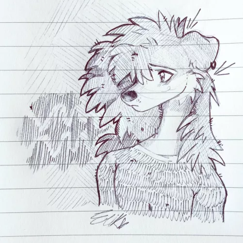 what's he worried about? - art by me