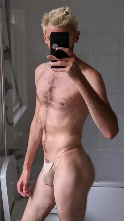 As the weather gets warmer, the thongs get skimpier... 😉