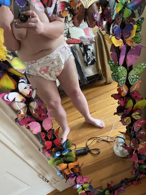Baby’s back 🦄 - starting another 2 weeks of diapering & orgasm denial. 1st time this year.