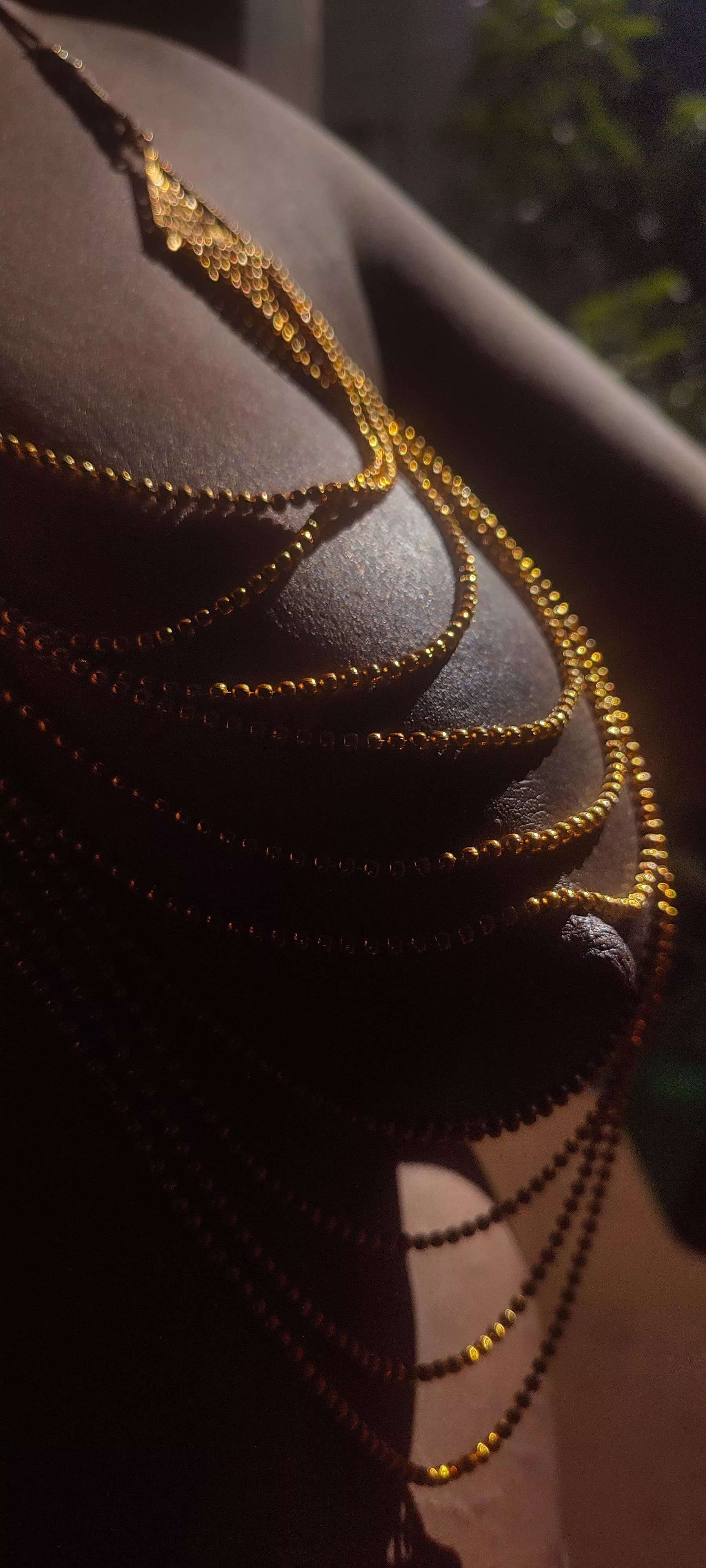 Dark nipple basking in the sun's glory..