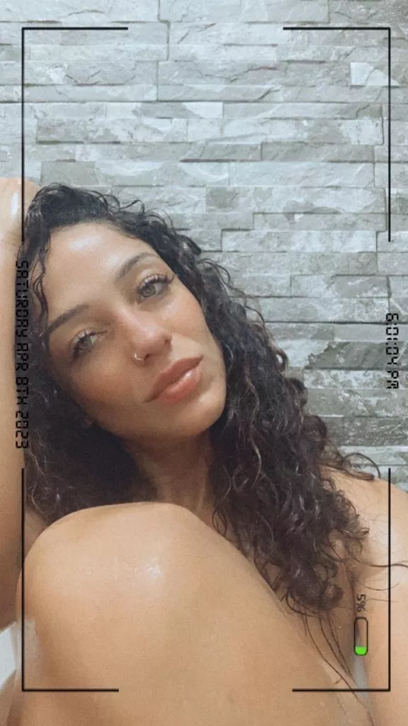 Enjoying a hot bath, you want in?