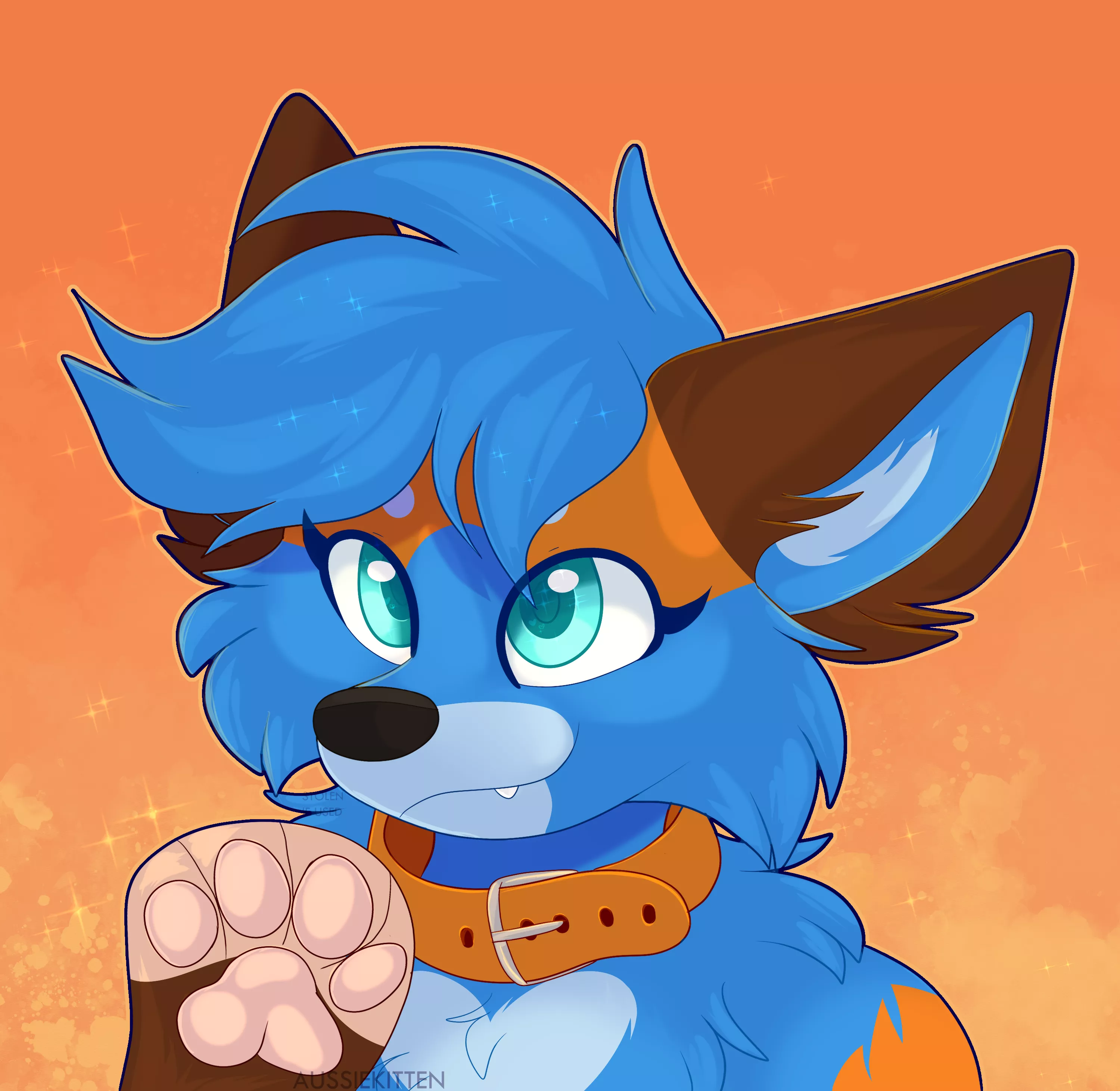 Fomx says hai! 🦊 | [Art by myself @aussie_kitten | Icon comm for @DeathpawTheFomx as a gift for @Littleroxy21 ! ✨]
