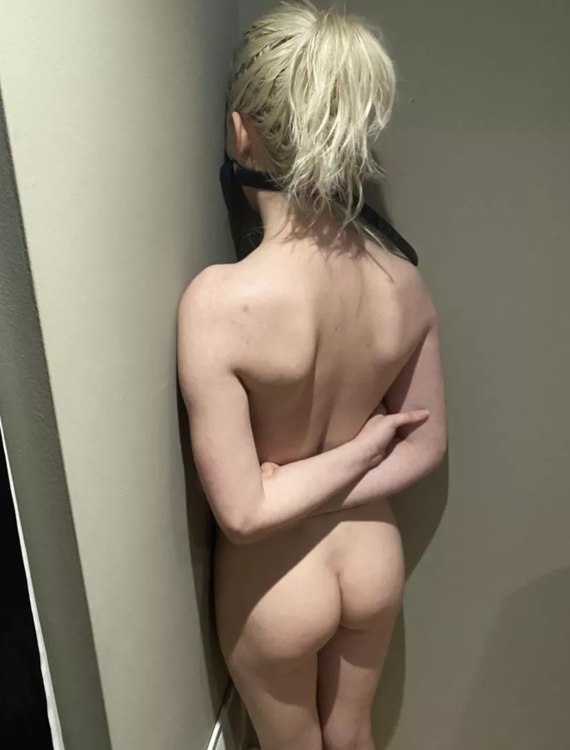 Gagged and drooling on itself in the corner