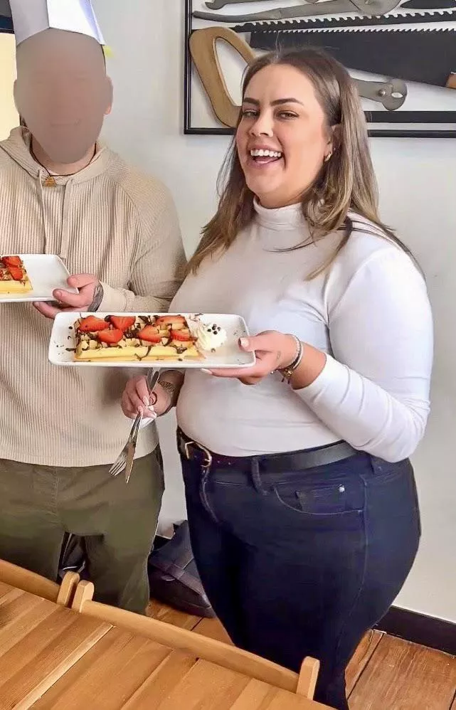 Have another waffle, Katie