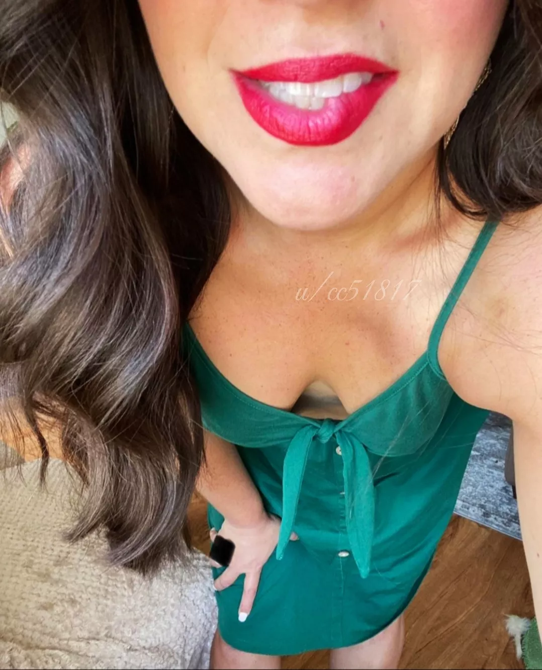 Lip bite and a sundress