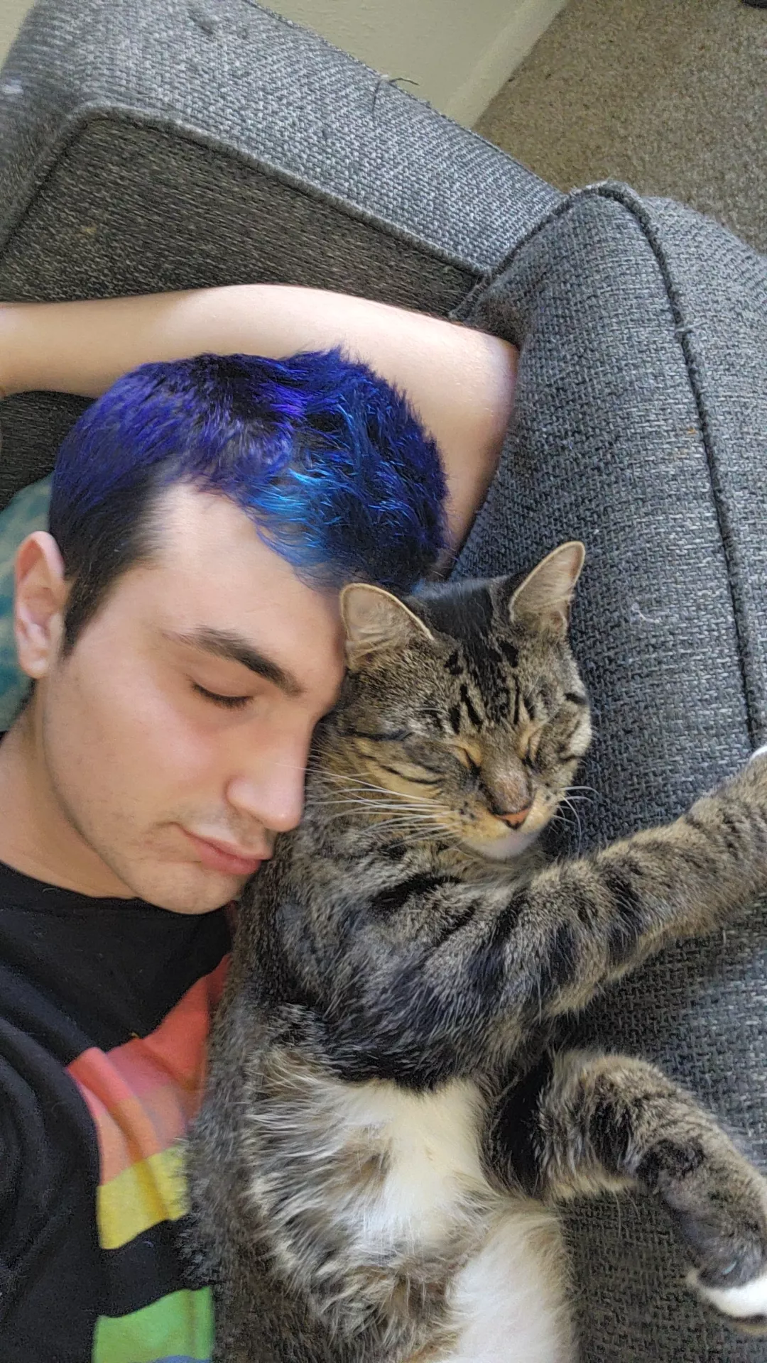 Me and the boy all snuggled up, now who wants to cuddle me lol Me and the boy all snuggled up, now who wants to cuddle me lol