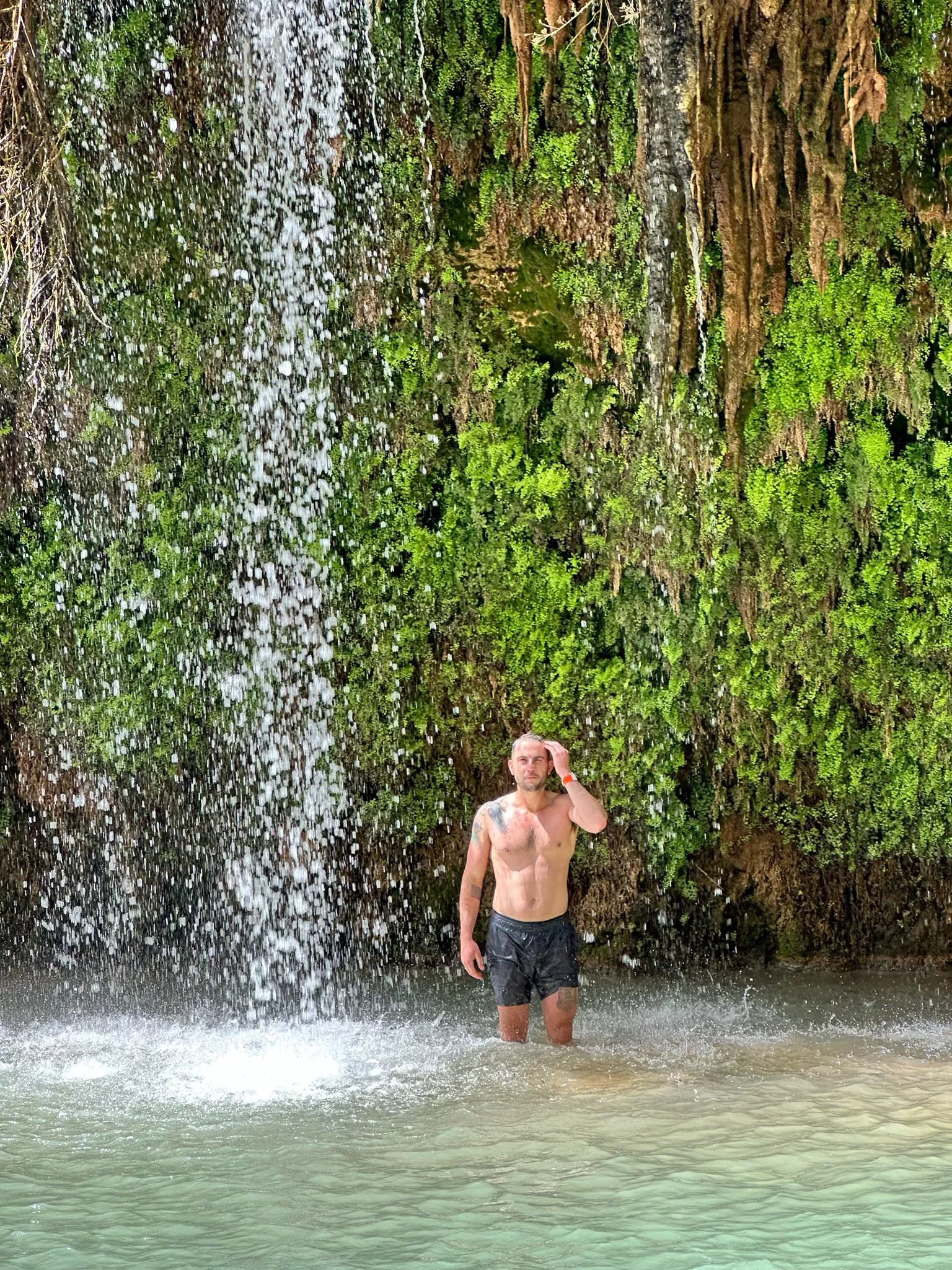 Scene from a backpacking trip in Havasupai