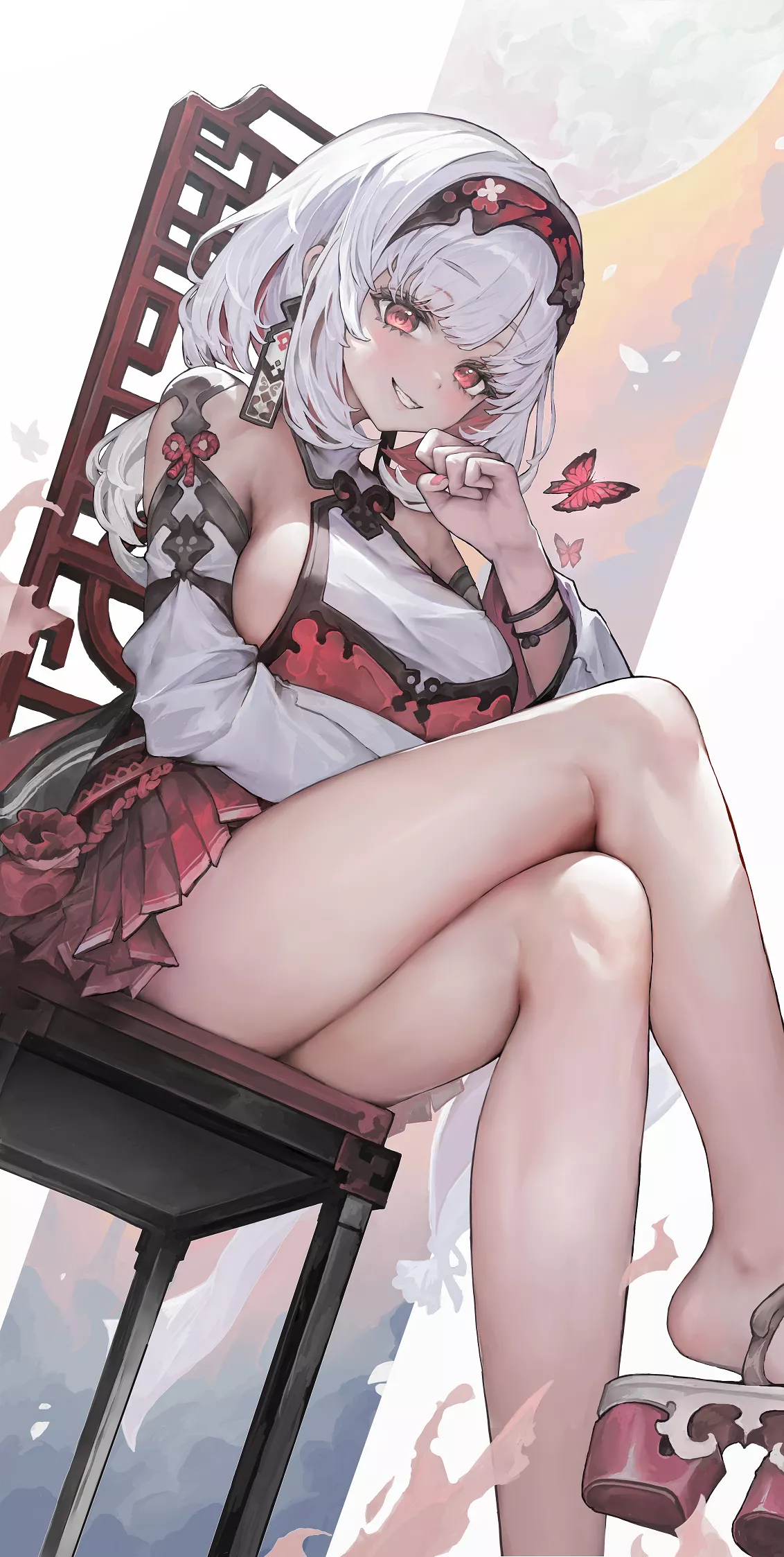 Silver & Red [Artist's Original]