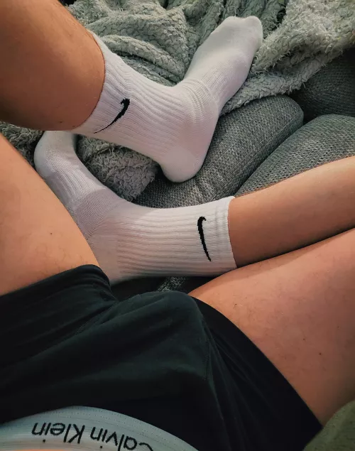 The socks always stay on 😏