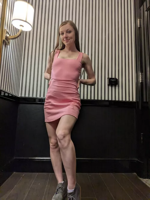 Tight pink dress and me IUTR