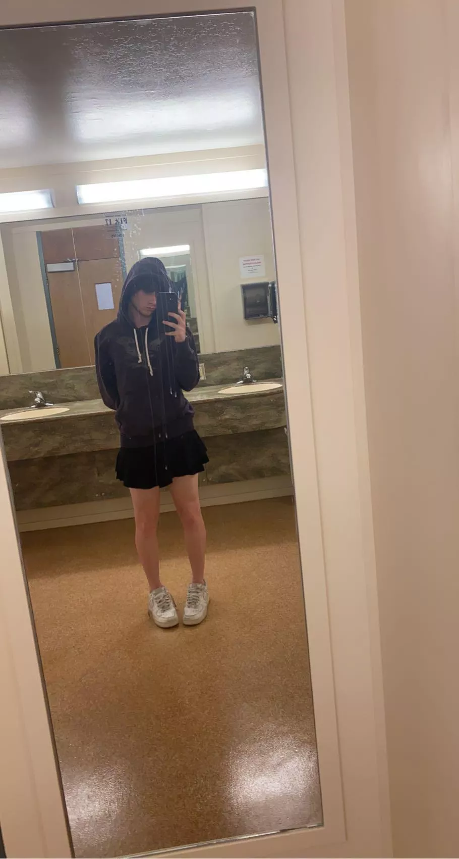 Wore a skirt to class!