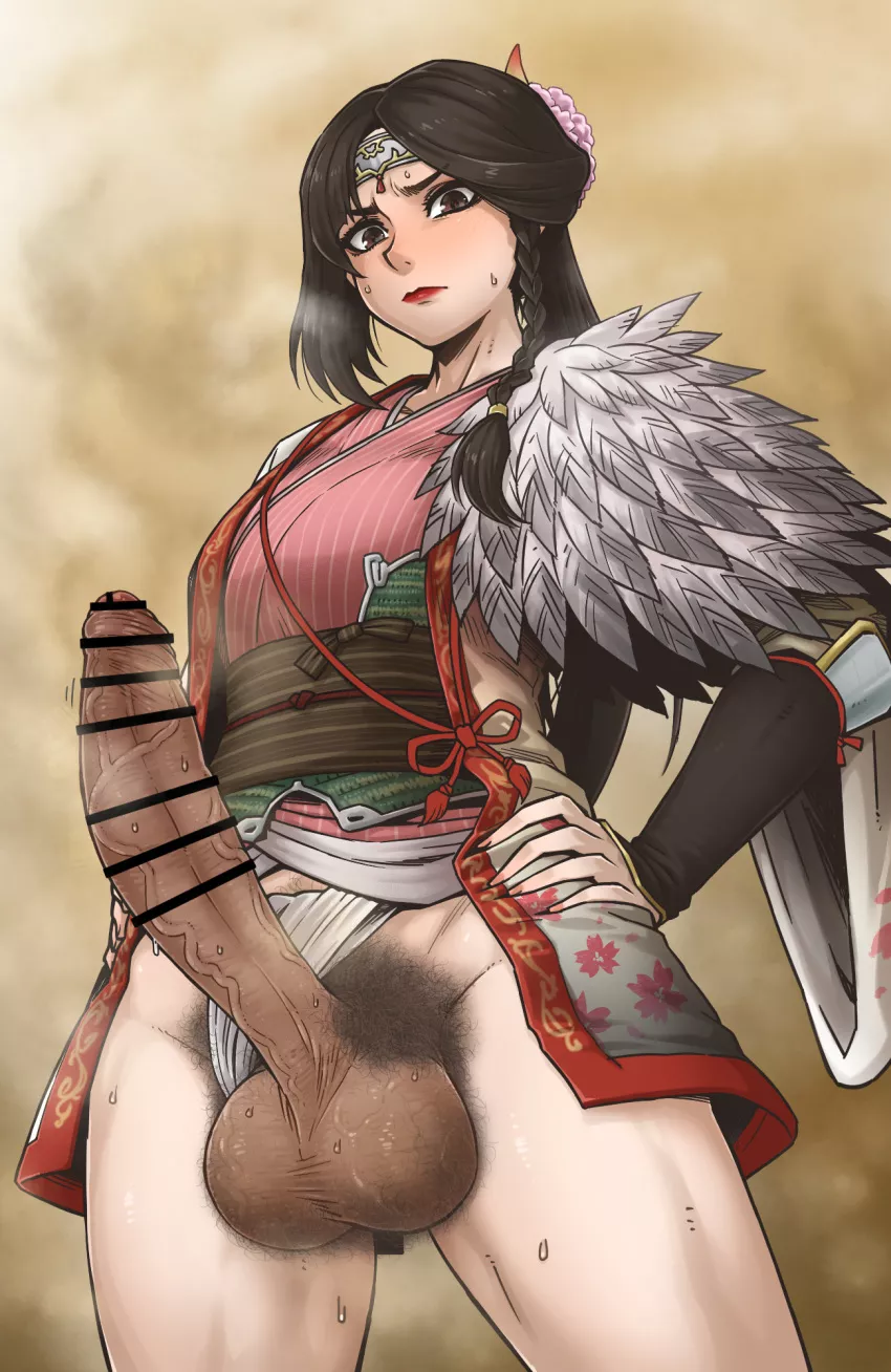 After a hard day her smelly uncut cock needs a cleaning. Any volunteer?