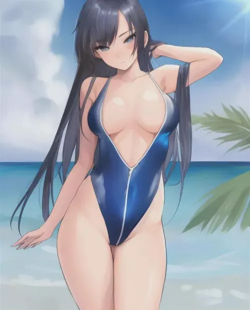 At the beach Made with starryai