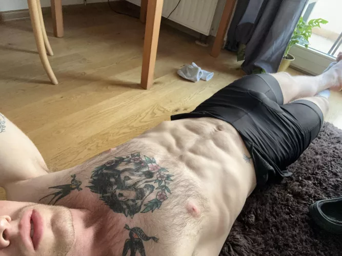 Chilling after a long ride