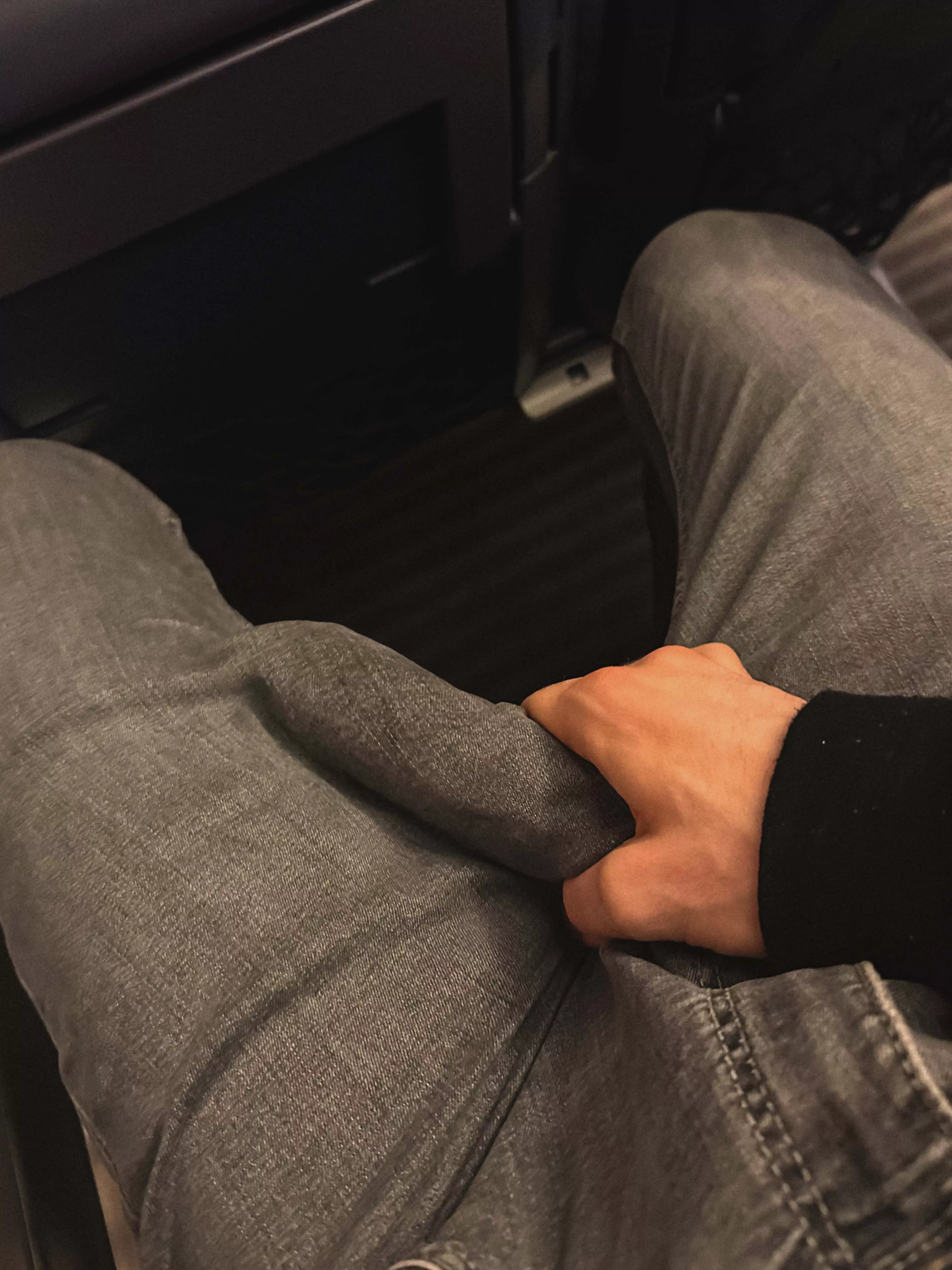 got a little excited with a cute guy next to me on the train