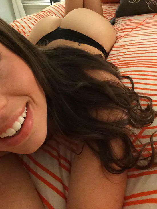 Happy to show her ass