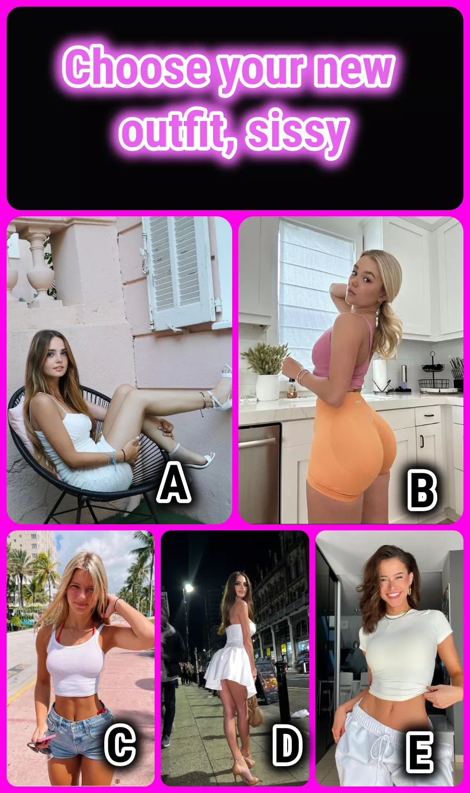 How would you like to walk out today? And what would you do?