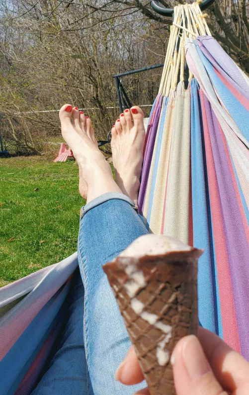 I'm having my dessert, and you should have your