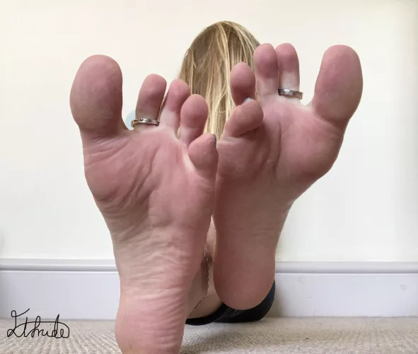 Pink soles, are you drawn to my wrinkles?