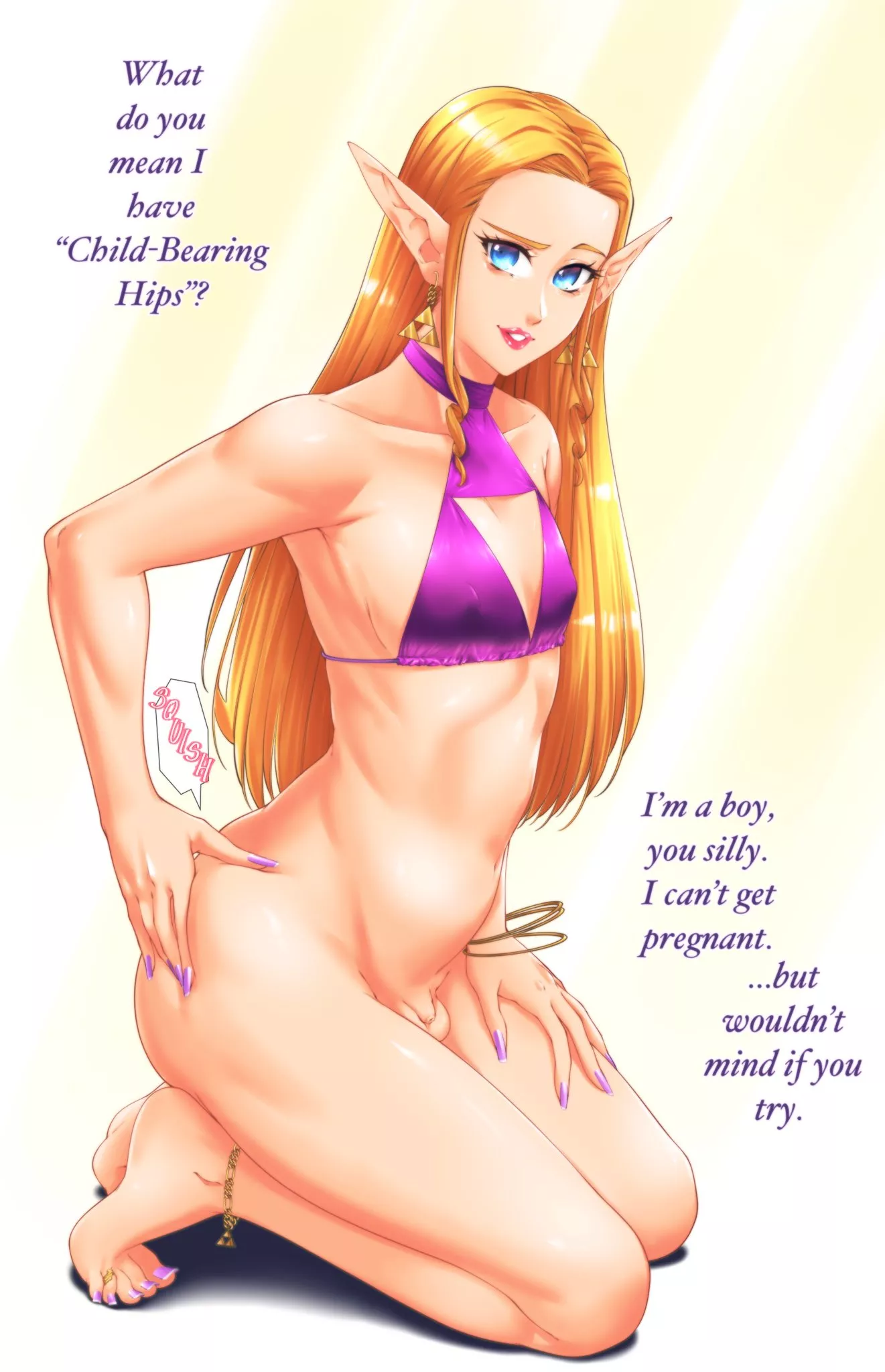 Princess Zelda Doesn't Mind A Complement (Suiren Ciao) [The Legend Of Zelda]