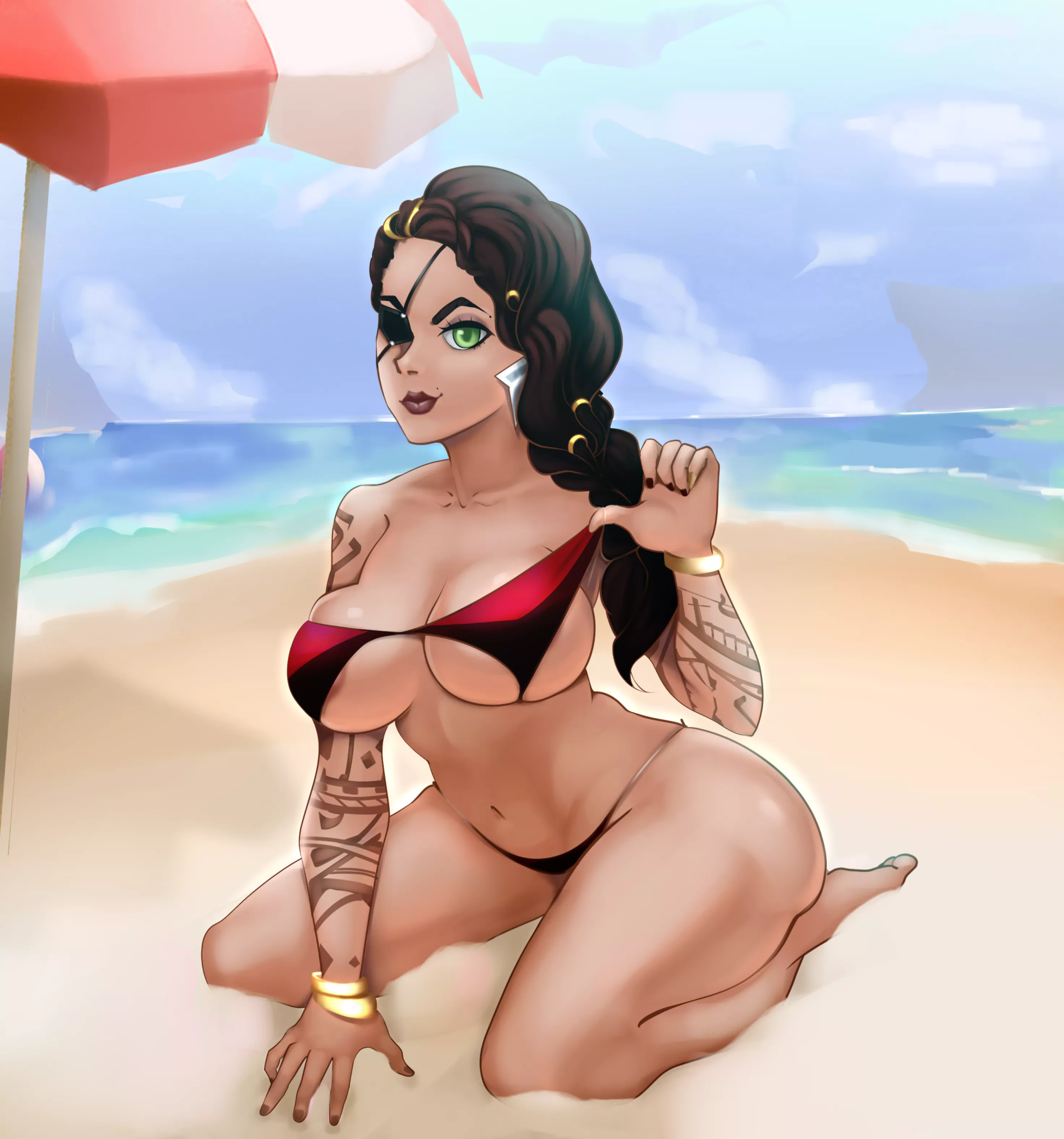 Sexy bikini Samira (laceartlevel1) [league of legends]