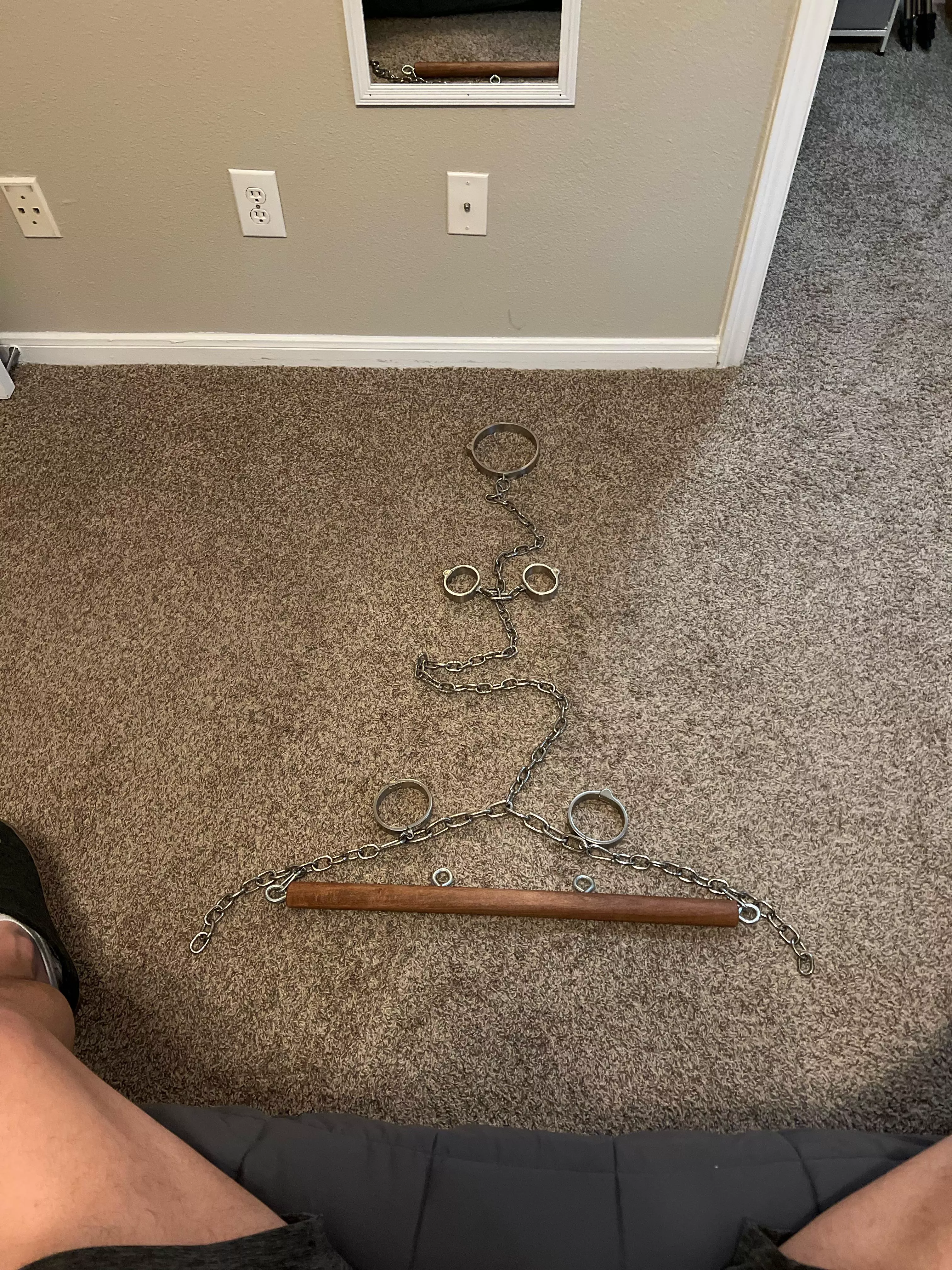 This slave thought vet wrap meant “try and get out”. She’s now in the inescapable category.