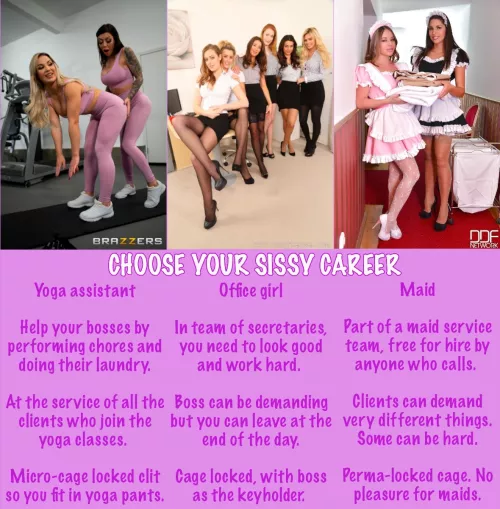 What Sissy Career do you pick?