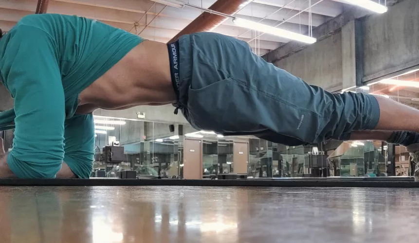 Why do planks always get me hard? (M)