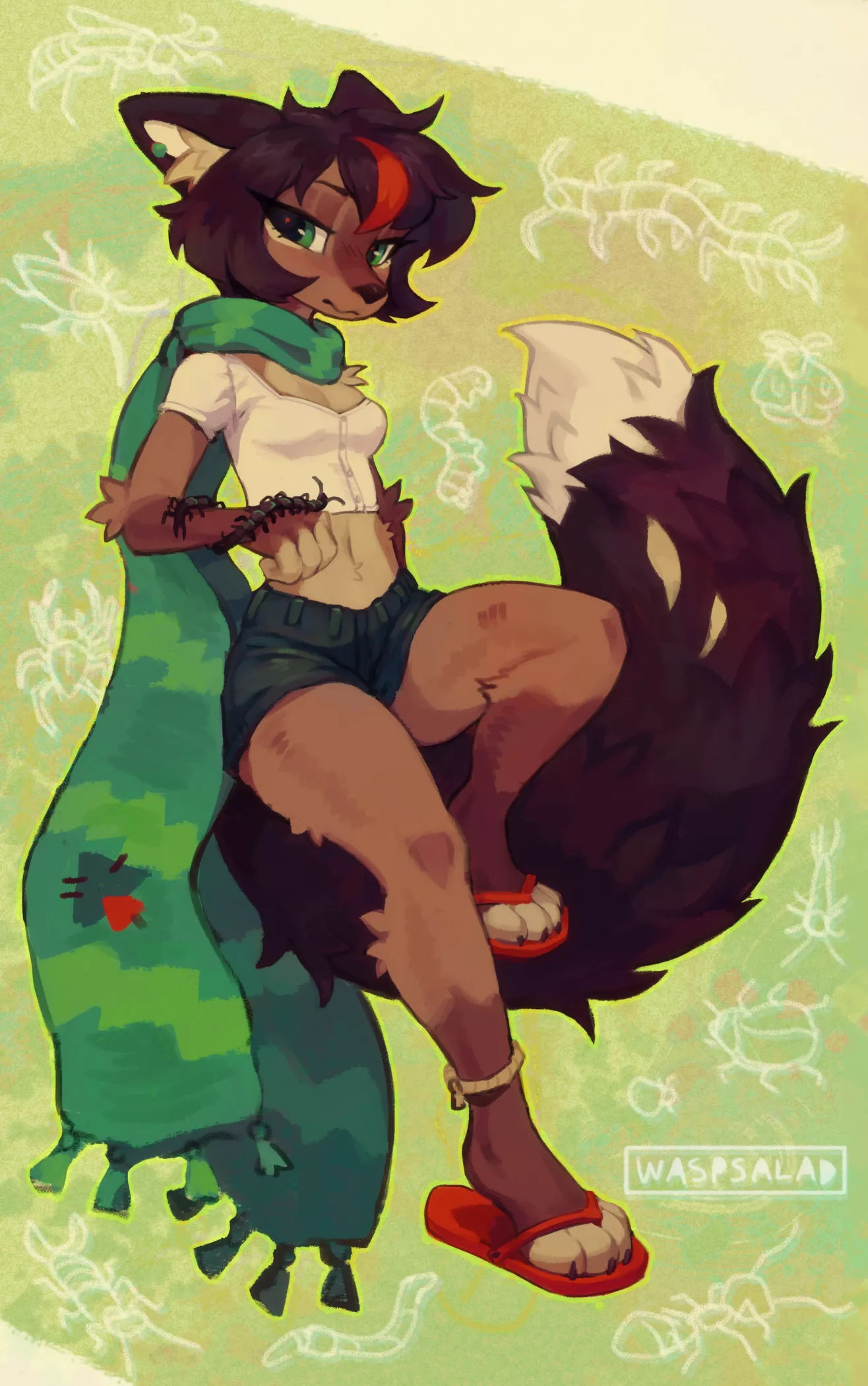 Would you like to hold her centipede?