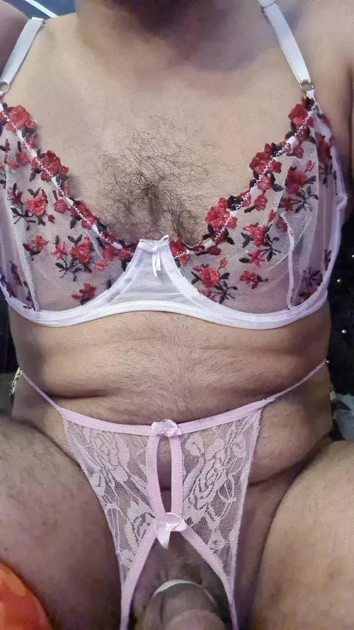 Alone ime in my wife’s panties.