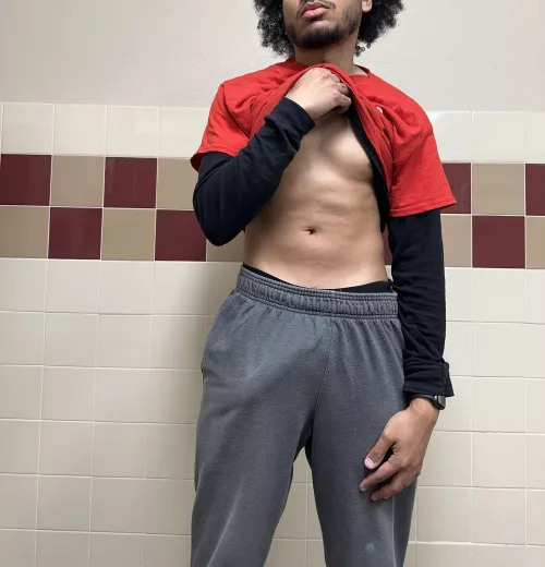 Catch it once I drop my pants