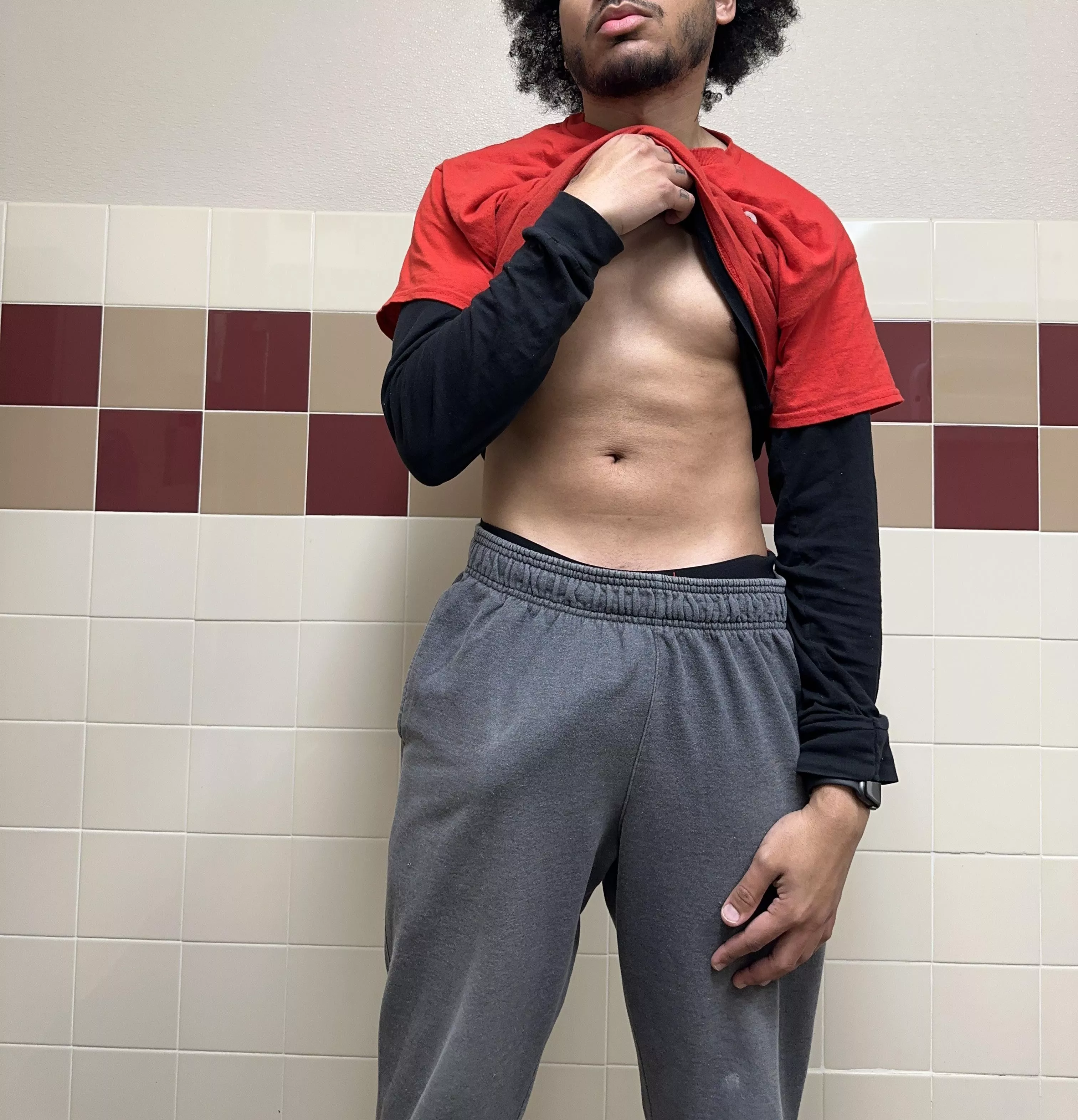 Catch it once I drop my pants