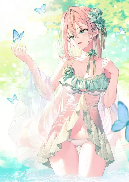 Elegant Green Swimwear