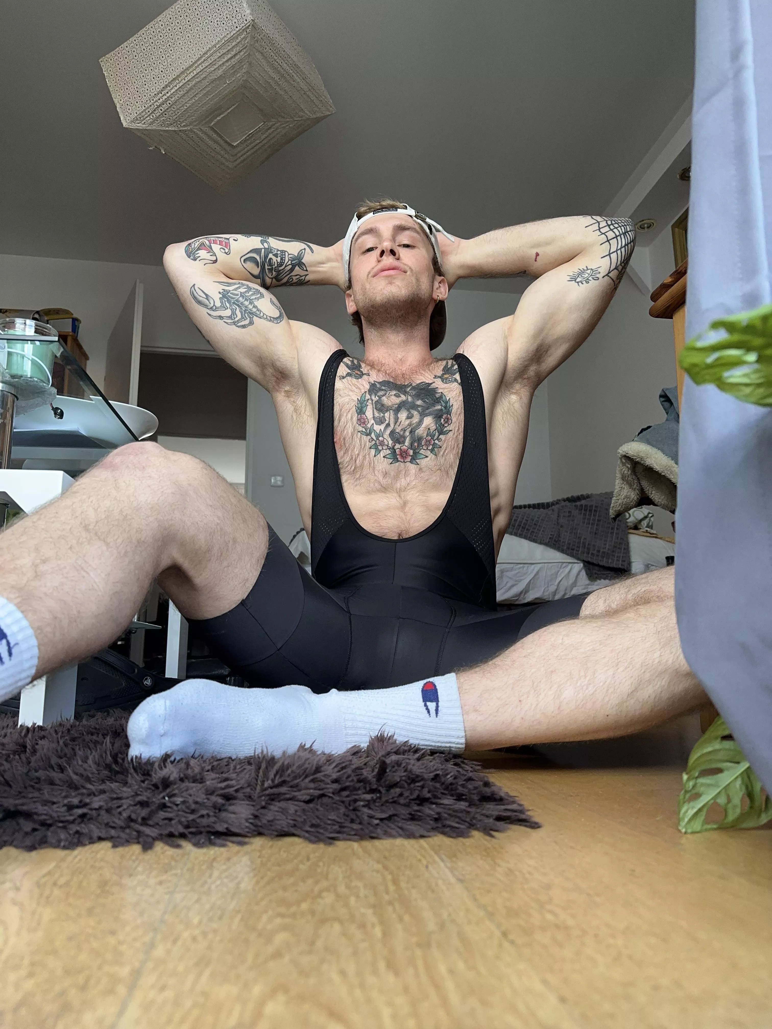 Fuck. I forgot to put my shirt on.